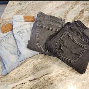 American Eagle Mens Distressed Jeans Bundle